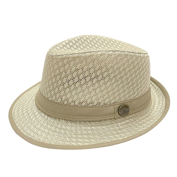 Sun Hats for Men Breathable Mesh Short Brim Panama Summer Hats