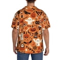 thumbnail image 5 of Disketp Men's Hawaiian Halloween 2 Print Shirts Button Down Holiday Beach Shirts-XX-Large, 5 of 7