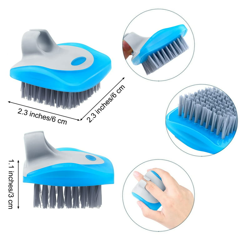 2Pack Vegetable Brush Potato Scrubber Brush Silicone Hard and Soft Side Fruit Cleaning Tools for Delicate or Tough-Skinned Vegetables, Size: 2Pack 