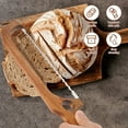 thumbnail image 4 of Ihvewuo Bread Knife Wood Bread Bow Knife with Stainless Steel Serrated Blade Bow Design Bread Knife Easy to Cutting Sourdough Bread Knife with Ergonomic Handle for Homemade Bread, 4 of 14