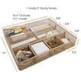 thumbnail image 5 of Bandeja organizadora de escritorio BLU MONACO con 6 compartimentos, color dorado, 5 of 5