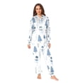 thumbnail image 2 of FORMRS Onesies Pajama for Adults Unisex Hoodie Winter Jumpsuit One Piece Sleepwear, Sizes S-2XL, White Snowman, 2 of 7