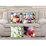 Aayu Linen Throw Pillow Covers 4 Pack 18 X 18 Inch | 45 X 45 Cm | 4 Pieces Set | Digital Printed Both Sides | Decorative Pillow Cushion Covers for Sofa Bedroom Car Couch