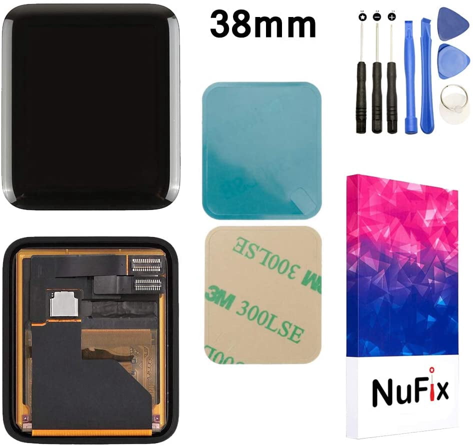 NuFix LCD Replacement for Apple Watch Series 1 38mm Display Screen LCD  Assembly with Tools and Adhesive A1553 A1802 | Walmart Canada