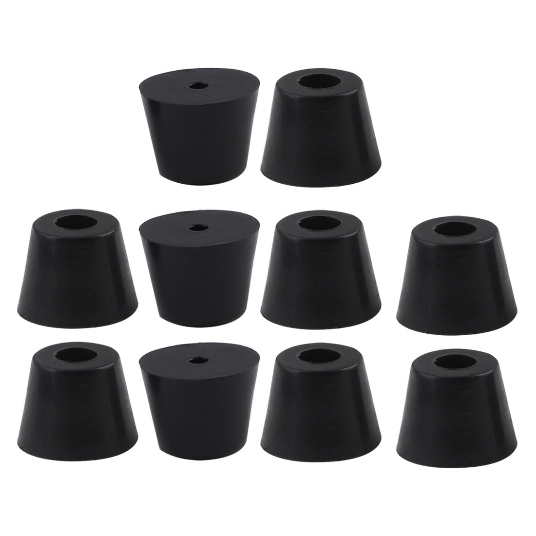 10pcs Rubber Feet Bumper Pad for Furniture Printer Chair Leg, D17x13xH13mm