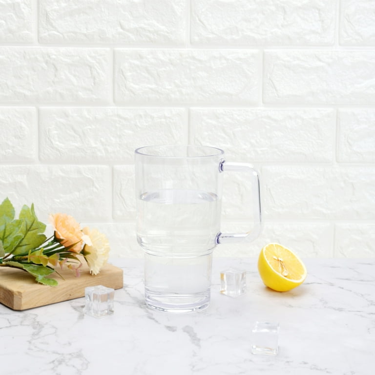 Mainstays 21-Ounce Acrylic Tumbler with Handle, Clear