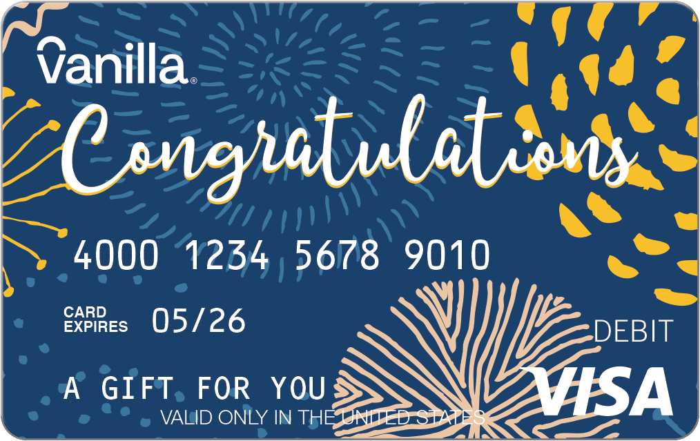 50 Congratulations Vanilla eGift Visa® Virtual Account