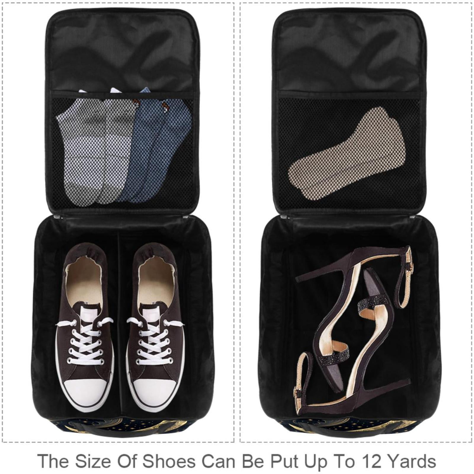 New Moon Symbol Polyester Shoe Boxes - Storage Solution for Shoes - 23x31cm/9x12in Size - Durable & Convenient Organizer for Your Footwear Collection!