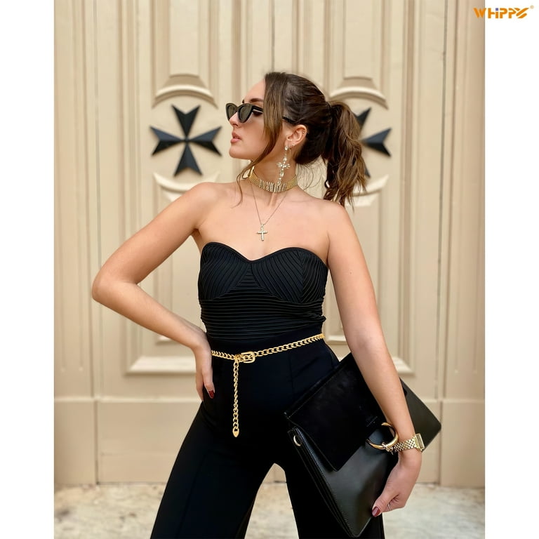 Metal belts for ladies sales