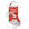 thumbnail image 2 of Classic Santa Claus Christmas Stocking, 17.7" Red Xmas Mantel Stocking with White Plush Cuff, Fireplace Hanging Holiday Stocking for Family, Festive Christmas Gifts & Decorations, 2 of 2