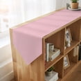 thumbnail image 4 of Pink Table Runner Linen Burlap Table Runner 108 Inches Long Modern Solid Textured Farmhouse Dresser Scarves for Kitchen Island Coffee Dining Room Party Wedding Banquet Holiday Decoration 13"x108", 4 of 8
