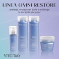 thumbnail image 2 of TEC ITALY Omni Restore Tratamiento 280 ml | Restauración Intensiva para Cabello Dañado | Aporta Brillo y Sedosidad, Reduce Estática, Protege del Sol y Sella Puntas, 2 of 7
