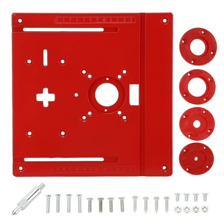 

Woodworking Trimming Machine Flip Board Aluminum Alloy Jig Saw Trimmer Router Table Insert Plate