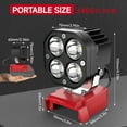 thumbnail image 2 of LED Work Light for Milwaukee18/20v,40W 6000LM Flashlight,120°Adjustable with Low Voltage Protection, 2 of 7