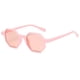 thumbnail image 2 of Gafas de sol cuadradas con espejo pequeño de estilo vintage poligonal para mujer uv400 Rosado jinwen Gafas de sol cuadradas, 2 of 5