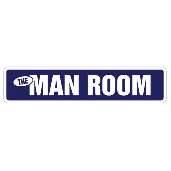 THE MAN ROOM Street Sign signs manroom sports smoke drink | Indoor/Outdoor | 36" Wide