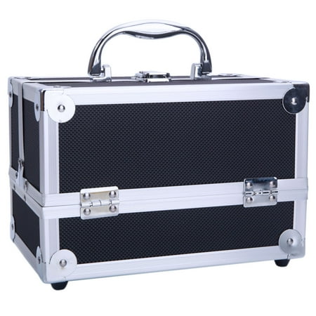 Sm 2176 Aluminum Makeup Train Case Jewelry Box Cosmetic
