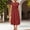 *Watermelon Red, variant on ClodeEU Women's Round Neck Short Sleeve Tunic Midi Dress,Casual Flowy Dress with Pockets Army Green,Women's Plus L