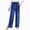 Blue, variant on NOLDARES Girls Checkered Pants Wide Leg Kid Drawstring Baggy Sweatpant Elastic Waist Straight Trouser with Pocket(Pink,8-9 Years)