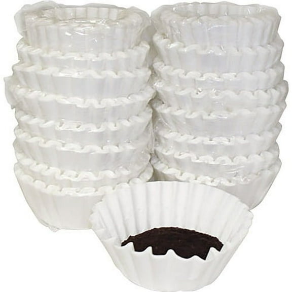 Melitta Basket-style Coffeemaker Coffee Filters Heavyweight, Tear Resistant, Disposable, Compostable - 800 / Carton - White