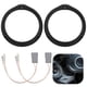 thumbnail image 1 of Kit de adaptadores de altavoz estéreo para coche, 2 piezas de placas de montaje de altavoz de puerta delantera trasera de 6,5 pulgadas con mazos de cables de altavoz, anillos espaciadores de montaje d, 1 of 6