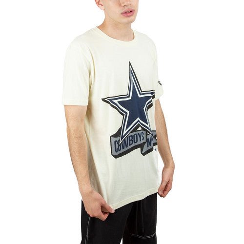 Dallas Cowboys T-Shirt à Manches Courtes 2022 Sideline Chrome pour Hommes - Crème