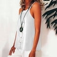 thumbnail image 4 of Yrmaups Plus Size Sleeveless Tank Top for Women, Casual Button Down Blouse, Lightweight Soft Stretch Top for Holiday Travel Office Daily Wear, White 3XL, 4 of 8
