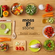 Moss & Stone 3 Peice Pots & Pans Set Nonstick Cookware Set, Aluminum Pots and Pans, Red Pots and Pans Set with Glass Lid, Dishwasher Safe, Cooking Set