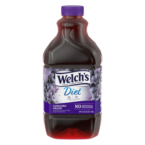 Welch's Diet Concord Grape Juice Drink, 64 fl oz Bottle