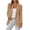 Khaki, variant on Blazer for Women Casual Business Work Tops Lapel Collar Long Sleeve Button Down Solid Office Blazer Jacket with Pockets Navy L