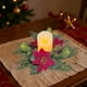 thumbnail image 1 of Anillo De Plástico Adorno navideño de mesa con portavelas de pegamento suave, forma de corona, 35x35x6cm, plástico, 1 unidad Rkxzt, 1 of 7