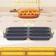 thumbnail image 2 of Hot Dog Bun Pan with Oil Brush,6 Gutter French Bread Bake Mold, 2 of 5