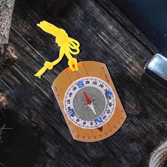 FENGGUIQU Brújula De Acrílico Multifuncional Con Ideal Para Orienteering Y Excursiones