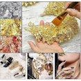 thumbnail image 4 of Juego de 3 botellas de pegatinas 3D para decoración de uñas, imitación de oro, plata, cobre, metal, color, papel de aluminio, fragmentos, bricolaje, decoración, maquillaje, pintura, hecho a mano., 4 of 5