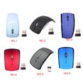 thumbnail image 2 of Sidaley Ratón inalámbrico portátil plegable de 2,4 GHz, 1600DPI, 3 botones, ratón de escritorio para juegos, ratón plegable para oficina en casa, Juegos de teclado y mouse para computadora blanco, 2 of 6