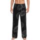 thumbnail image 1 of Balery White Pineapples Pantalones de pijama para hombre, pijama ultraligero, pantalón de descanso-3X-Large, 1 of 6