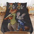 thumbnail image 4 of 3 Piece Comfortable Bedding Set Zootopia Duvet Cover Twin Bed with 2 Pillowcase 86"x70", 4 of 7