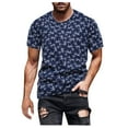 thumbnail image 2 of PENGXIANG Chemise Rétro Imprimée à Manches Courtes Mode Décontractée Printemps et Été pour Hommes, 2 of 6