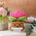 thumbnail image 5 of Peluche suculento y adorable, juguete decorativo de punto, adorable miniatura de vegetación de interior para estantería y escritorio, 5 of 5