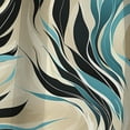 thumbnail image 4 of Designart "Oceanic Whispers" Abstract Blackout Curtain Single Panel, 4 of 4