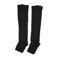 thumbnail image 1 of Bas de Compression en Nylon Design à Fermeture Éclair Favorisent la Circulation Sanguine Bas de Compression à Bout Ouvert Noir L/TG, 1 of 5