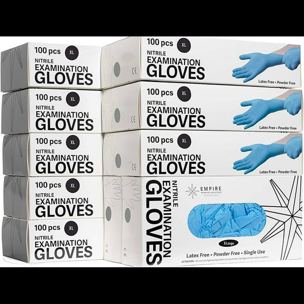 Empire Blue Nitrile Examination Gloves Premium Grade Non Sterile