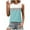Sky Blue, variant on Timegard Tank Top for Women Summer Crewneck Sleeveless Gradient Color Comfy Casual Tee Tops Fashion