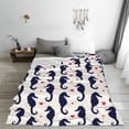 thumbnail image 5 of Sikiie Seahorses and Hearts Ultra-Soft Micro flannel Blanket Luxury All Seasons Warm Blanket for Bedding Sofa and Travel (4 sizes)-40"x30", 5 of 7
