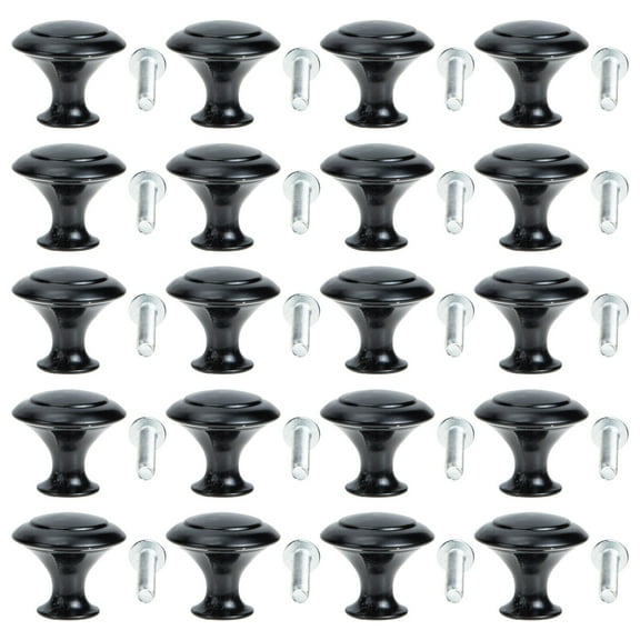 20 Sets Cabinet Handle Dresser Cupboard Door Knobs Elegant Drawer Pulls Kitchen Cabinet Door Handles Black Cabinet Knobs