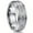 10, variant on 8mm white pattern inlaid with silver tungsten metal ring men's ring wedding ring anniversary gift,10