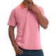 thumbnail image 1 of pstuiky camisetas de hombre, Camisa deportiva informal de manga corta con solapa y medio botón para hombre camisetas de hombre l, 1 of 6