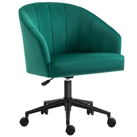 UPC: 0842525195249 | HomCom 13.75 in Manager s Chair with Swivel & Adjustable Height  264 lb. Capacity  Green