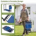 thumbnail image 6 of Costway Folding Sturdy Garden Kneeler Gardener Kneeling Pad & Cushion Seat Knee Pad Seat Blue, 6 of 9