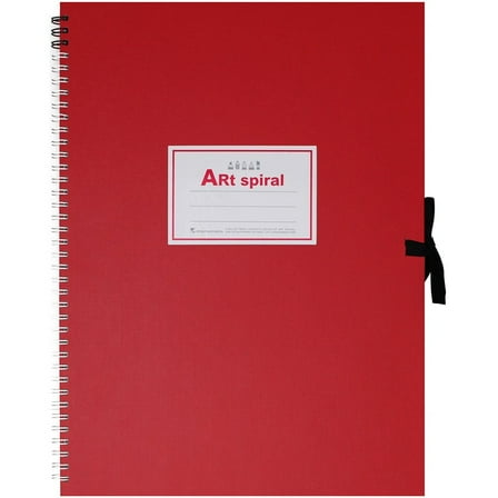 Maruman S314-01 F4 Art Spiral Sketchbook, Thick Drawing Paper, Red, 24 Sheets